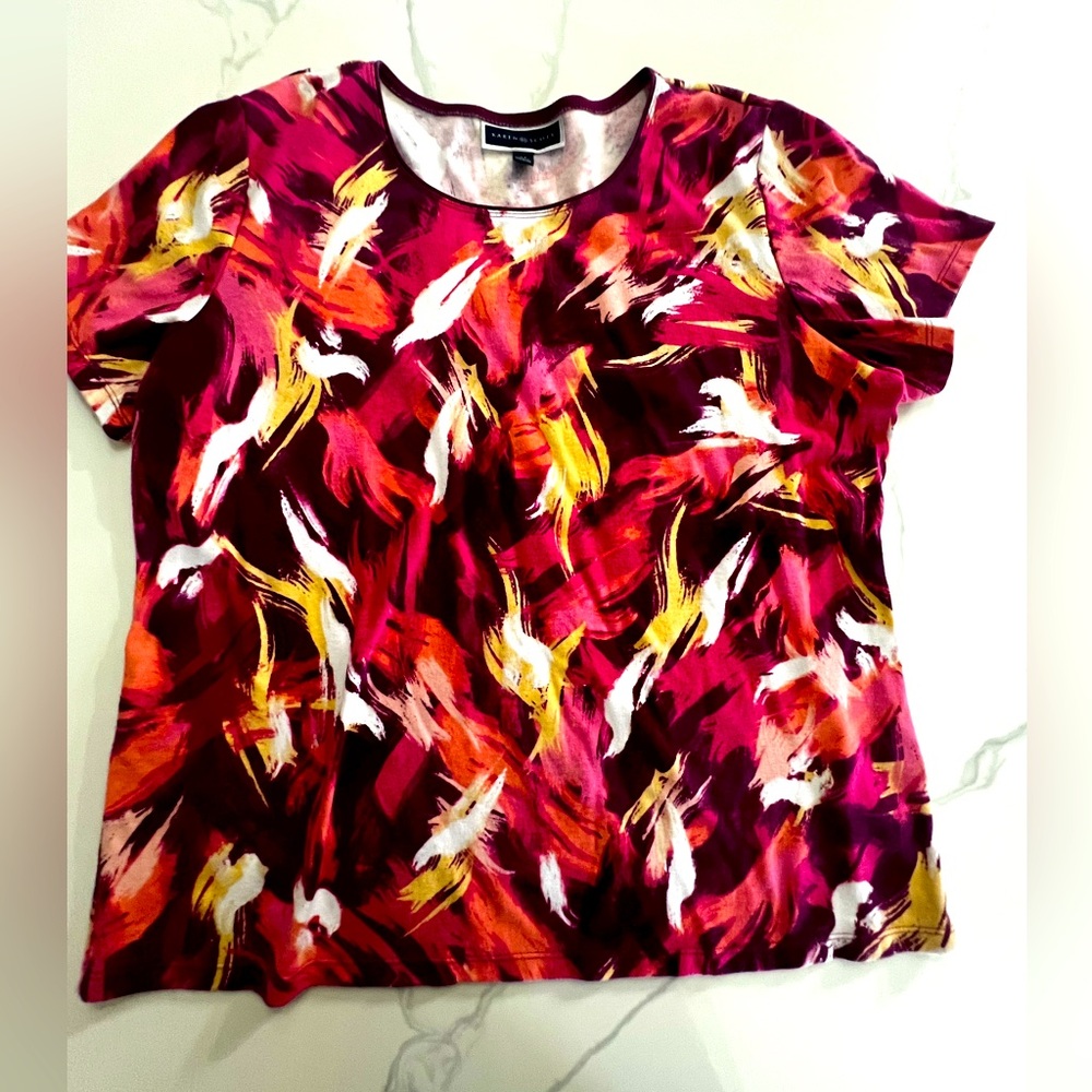 Karen Scott short sleeve shirt size 2x good condition